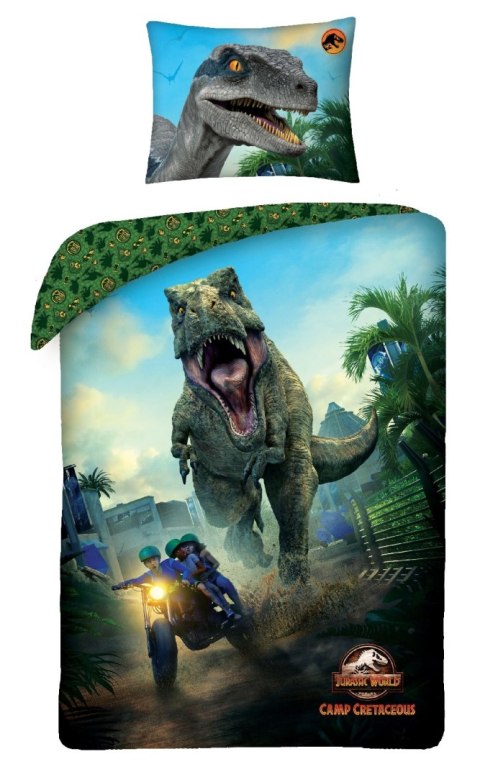 Pościel bawełna 140x200+1p70x90 Jurassic World Tyranozaur Rex Pościel bawełna 140x200+1p70x90 Jurassic World Tyranozaur Rex