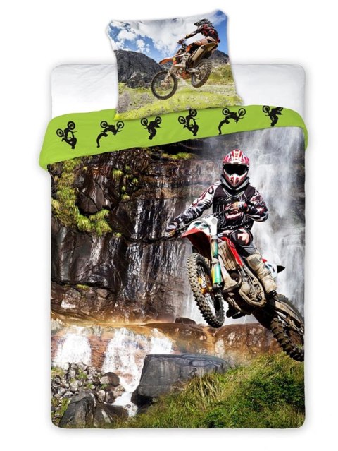 Pościel bawełna 160x200+1p70x80 Moto - Cross Pościel bawełna 160x200+1p70x80 Moto - Cross
