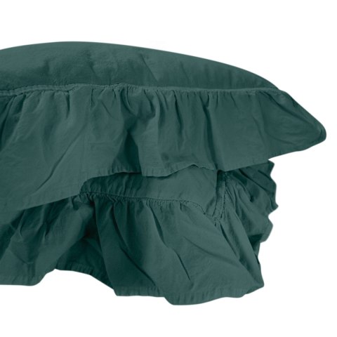Poszewka bawełniana komplet DARK GREEN/2x40x40 STONEWASHED Poszewka bawełniana komplet DARK GREEN/2x40x40 STONEWASHED