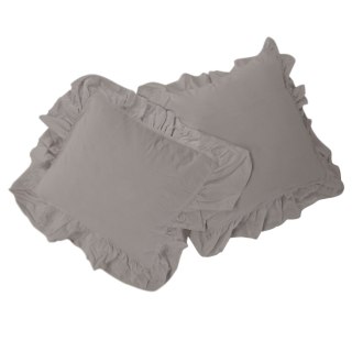 Poszewka bawełniana komplet OPAL GREY/2x40x40 STONEWASHED