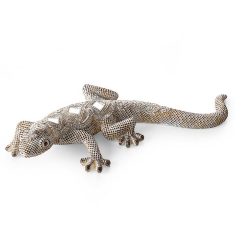 FIGURKA DEKORACYJNA GATOS 25 X 11 X 5 CM SREBRNY FIGURKA DEKORACYJNA GATOS 25 X 11 X 5 CM SREBRNY