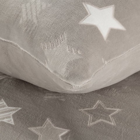 KOMPLET POŚCIELI FLANO 4 220 X 200 CM BEŻOWY