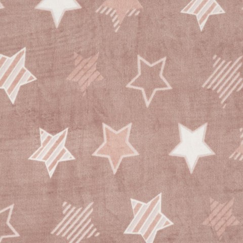 KOMPLET POŚCIELI FLANO 4 220 X 200 CM PUDROWY RÓŻ