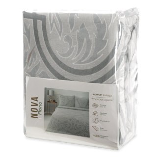 KOMPLET POŚCIELI FLANO 5 220 X 200 CM SREBRNY