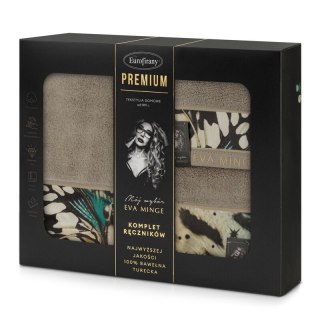 KOMPLET RĘCZNIKÓW EVA15 46 X 36 X 7 CM BEŻOWY