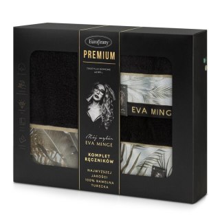 KOMPLET RĘCZNIKÓW EVA17 46 X 36 X 7 CM CZARNY