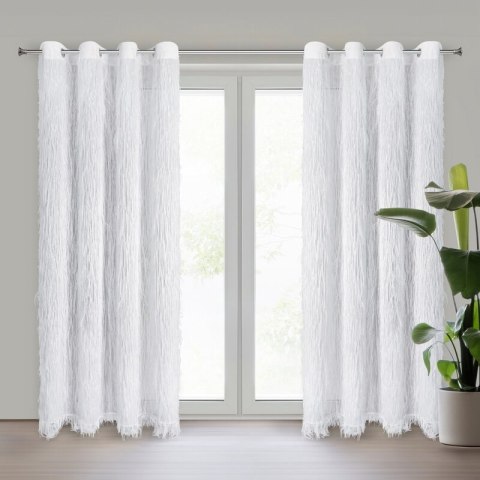 ZASŁONA GOTOWA AURORA 140 X 250 CM BIAŁY ZASŁONA GOTOWA AURORA 140 X 250 CM BIAŁY