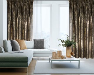 ZASŁONA GOTOWA EMILA NA TAŚMIE 140 X 270 CM CZARNY