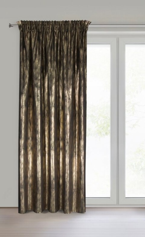 ZASŁONA GOTOWA EMILA NA TAŚMIE 140 X 270 CM CZARNY ZASŁONA GOTOWA EMILA NA TAŚMIE 140 X 270 CM CZARNY