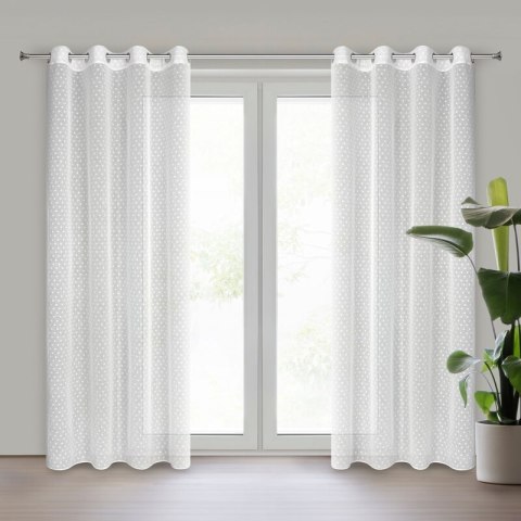 ZASŁONA GOTOWA HANIA 140 X 250 CM BIAŁY ZASŁONA GOTOWA HANIA 140 X 250 CM BIAŁY