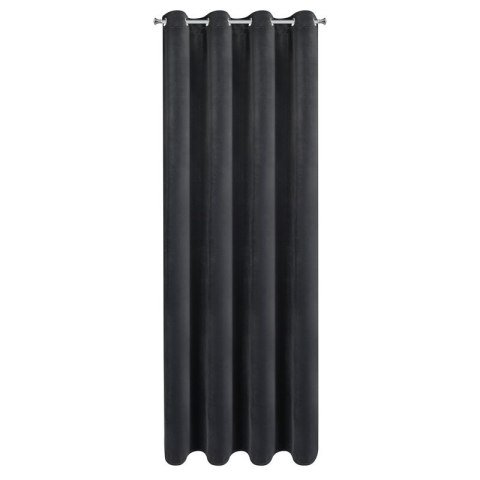 ZASŁONA GOTOWA NITA 140 X 250 CM CZARNY ZASŁONA GOTOWA NITA 140 X 250 CM CZARNY