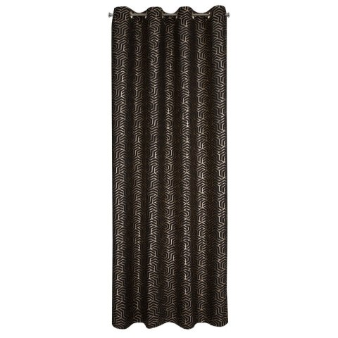 ZASŁONA GOTOWA SEMI 140 X 250 CM CZARNY ZASŁONA GOTOWA SEMI 140 X 250 CM CZARNY