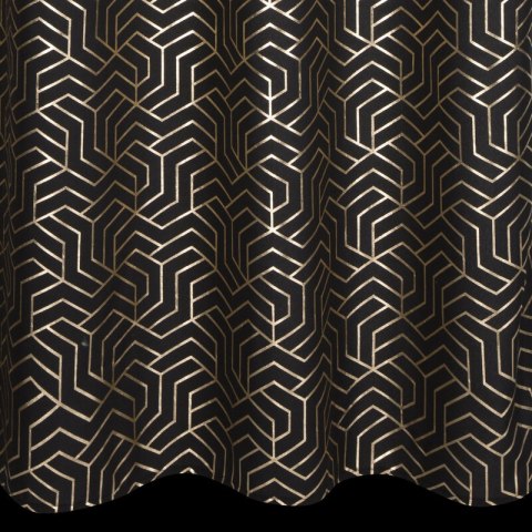 ZASŁONA GOTOWA SEMI 140 X 250 CM CZARNY ZASŁONA GOTOWA SEMI 140 X 250 CM CZARNY