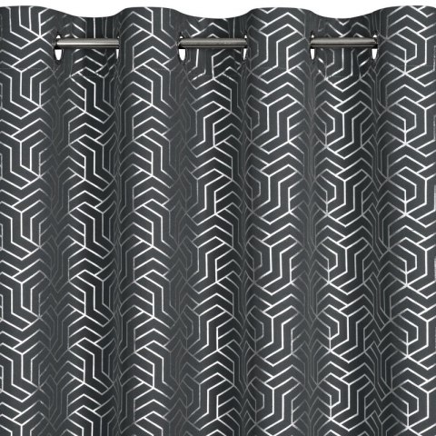 ZASŁONA GOTOWA SEMI 140 X 250 CM STALOWY ZASŁONA GOTOWA SEMI 140 X 250 CM STALOWY