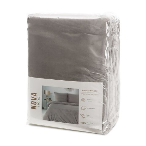 KOMPLET POŚCIELI FLANO 2 220 X 200 CM BEŻOWY