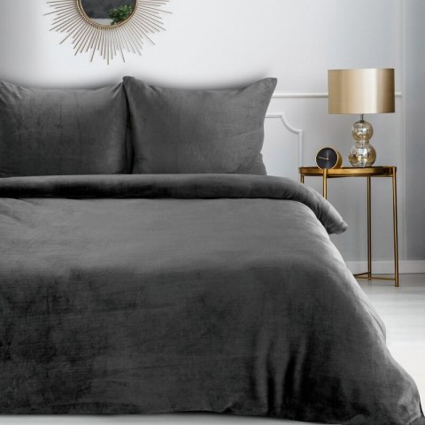 KOMPLET POŚCIELI FLANO 2 220 X 200 CM STALOWY