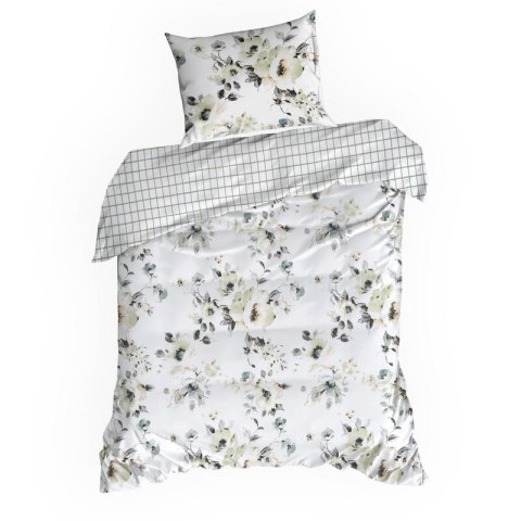 KOMPLET POŚCIELI SATYNOWEJ SPRING 32 220 X 200 CM BIAŁY KOMPLET POŚCIELI SATYNOWEJ SPRING 32 220 X 200 CM BIAŁY