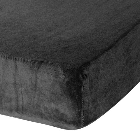 PRZEŚCIERADŁO FLANO 160 X 200 X 30 CM CZARNY PRZEŚCIERADŁO FLANO 160 X 200 X 30 CM CZARNY