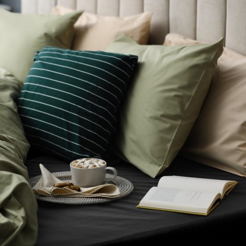 PRZEŚCIERADŁO Z GUMKĄ BASIC 140 X 200 X 30 CM CZARNY PRZEŚCIERADŁO Z GUMKĄ BASIC 140 X 200 X 30 CM CZARNY