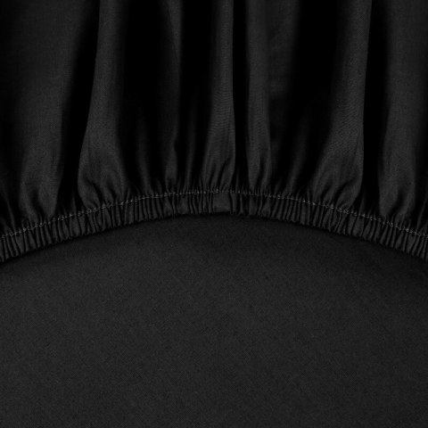 PRZEŚCIERADŁO Z GUMKĄ BASIC 160 X 200 X 30 CM CZARNY PRZEŚCIERADŁO Z GUMKĄ BASIC 160 X 200 X 30 CM CZARNY