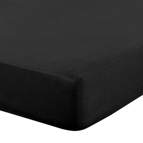 PRZEŚCIERADŁO Z GUMKĄ BASIC 180 X 200 X 30 CM CZARNY PRZEŚCIERADŁO Z GUMKĄ BASIC 180 X 200 X 30 CM CZARNY
