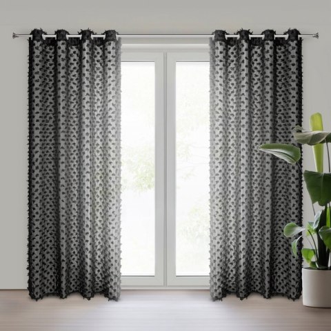 ZASŁONA GOTOWA AURELIA 135 X 250 CM CZARNY ZASŁONA GOTOWA AURELIA 135 X 250 CM CZARNY