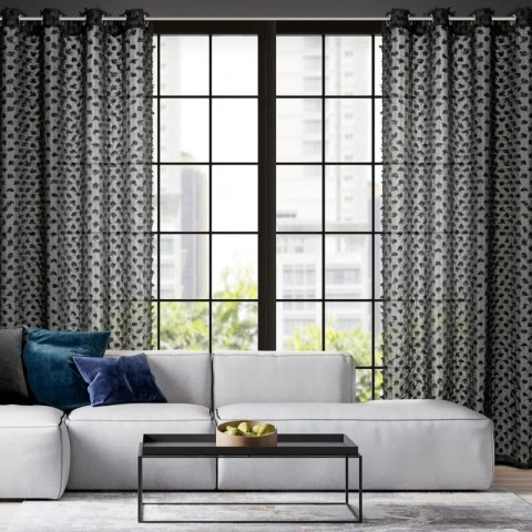 ZASŁONA GOTOWA AURELIA 135 X 250 CM CZARNY ZASŁONA GOTOWA AURELIA 135 X 250 CM CZARNY