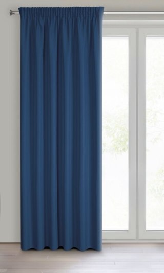 ZASŁONA GOTOWA RITA NA TAŚMIE 140 X 270 CM CIEMNONIEBIESKI