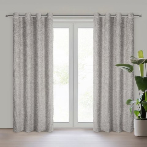 ZASŁONA GOTOWA TIFFANY 135 X 250 CM SREBRNY ZASŁONA GOTOWA TIFFANY 135 X 250 CM SREBRNY