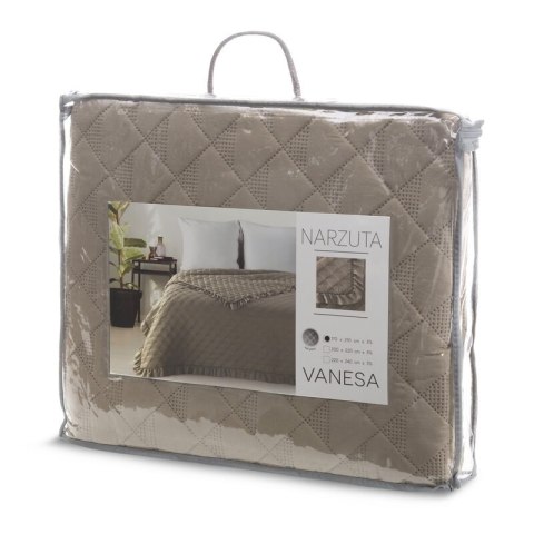 NARZUTA VANESA 170 X 210 CM CIEMNOBEŻOWY