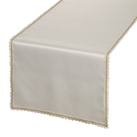 OBRUS LACE 40 X 180 CM KREMOWY