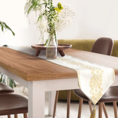 OBRUS MAJORKA 30 X 120 CM BIAŁY OBRUS MAJORKA 30 X 120 CM BIAŁY