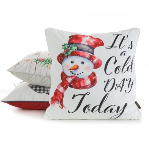 POSZEWKA ŚWIATECZNA 126 45 X 45 CM KREMOWY POSZEWKA ŚWIATECZNA 126 45 X 45 CM KREMOWY