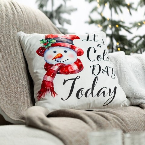 POSZEWKA ŚWIATECZNA 126 45 X 45 CM KREMOWY POSZEWKA ŚWIATECZNA 126 45 X 45 CM KREMOWY