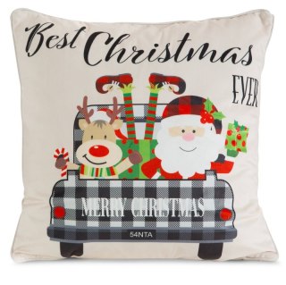 POSZEWKA ŚWIATECZNA 127 45 X 45 CM CZERWONY