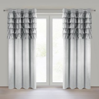ZASŁONA GOTOWA AURA 140 X 250 CM SREBRNY