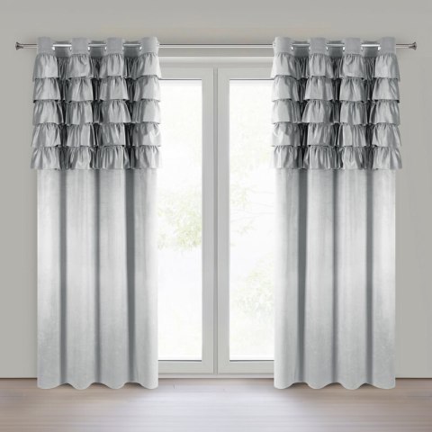 ZASŁONA GOTOWA AURA 140 X 250 CM SREBRNY