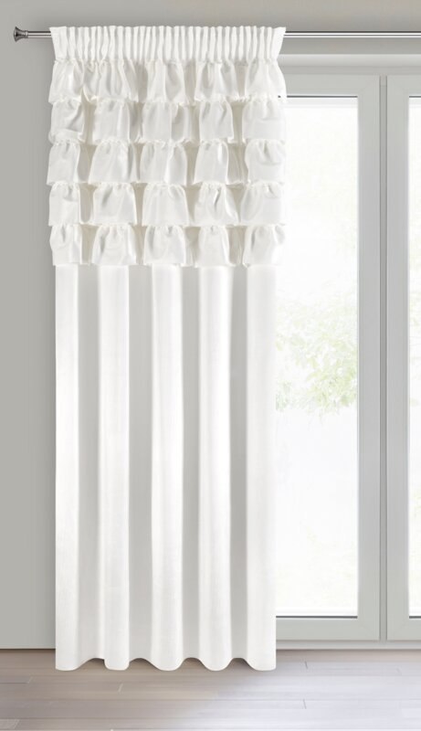 ZASŁONA GOTOWA AURA NA TAŚMIE 140 X 270 CM BIAŁY ZASŁONA GOTOWA AURA NA TAŚMIE 140 X 270 CM BIAŁY