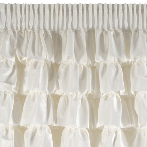 ZASŁONA GOTOWA AURA NA TAŚMIE 140 X 270 CM BIAŁY ZASŁONA GOTOWA AURA NA TAŚMIE 140 X 270 CM BIAŁY