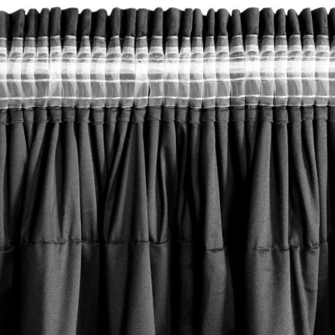 ZASŁONA GOTOWA AURA NA TAŚMIE 140 X 270 CM CZARNY ZASŁONA GOTOWA AURA NA TAŚMIE 140 X 270 CM CZARNY