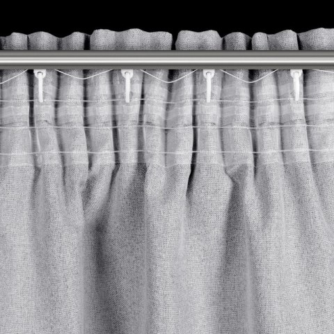 ZASŁONA GOTOWA SUZAN NA TAŚMIE 135 X 270 CM STALOWY ZASŁONA GOTOWA SUZAN NA TAŚMIE 135 X 270 CM STALOWY