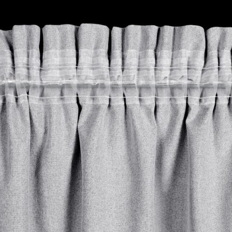 ZASŁONA GOTOWA SUZAN NA TAŚMIE 135 X 270 CM STALOWY ZASŁONA GOTOWA SUZAN NA TAŚMIE 135 X 270 CM STALOWY