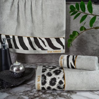 KOMPLET RĘCZNIKÓW EVA 22 46 X 36 X 7 CM SREBRNY