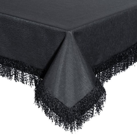 OBRUS JASPER 140 X 280 CM CZARNY OBRUS JASPER 140 X 280 CM CZARNY
