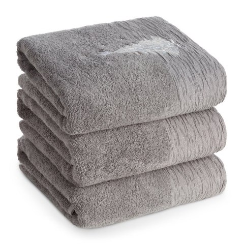 RĘCZNIK ŚWIATECZNY JOY1 70 X 140 CM STALOWY RĘCZNIK ŚWIATECZNY JOY1 70 X 140 CM STALOWY