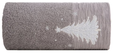 RĘCZNIK ŚWIATECZNY JOY1 70 X 140 CM STALOWY RĘCZNIK ŚWIATECZNY JOY1 70 X 140 CM STALOWY