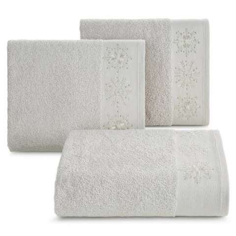 RĘCZNIK ŚWIATECZNY JOY3 70 X 140 CM JASNOSREBRNY RĘCZNIK ŚWIATECZNY JOY3 70 X 140 CM JASNOSREBRNY