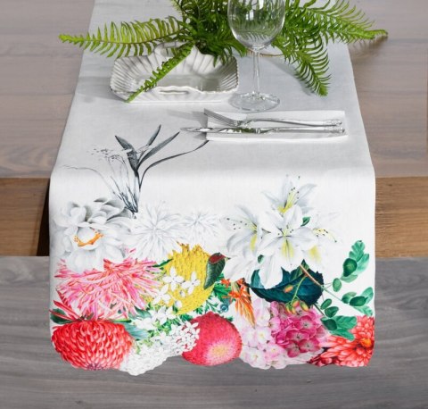 OBRUS SUMMER3 40 X 140 CM NATURALNY OBRUS SUMMER3 40 X 140 CM NATURALNY
