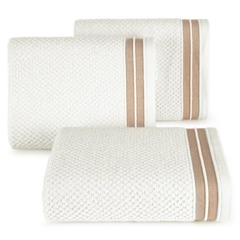 RĘCZNIK MADLEN (02) 50 X 90 CM KREMOWY