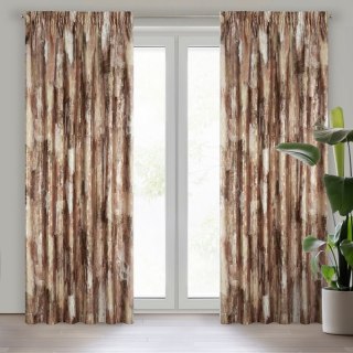 ZASŁONA GOTOWA ELLA NA TAŚMIE 140 X 270 CM CEGLASTY